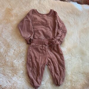 Quincy Mae Kids Matching Set in Dusty Rose